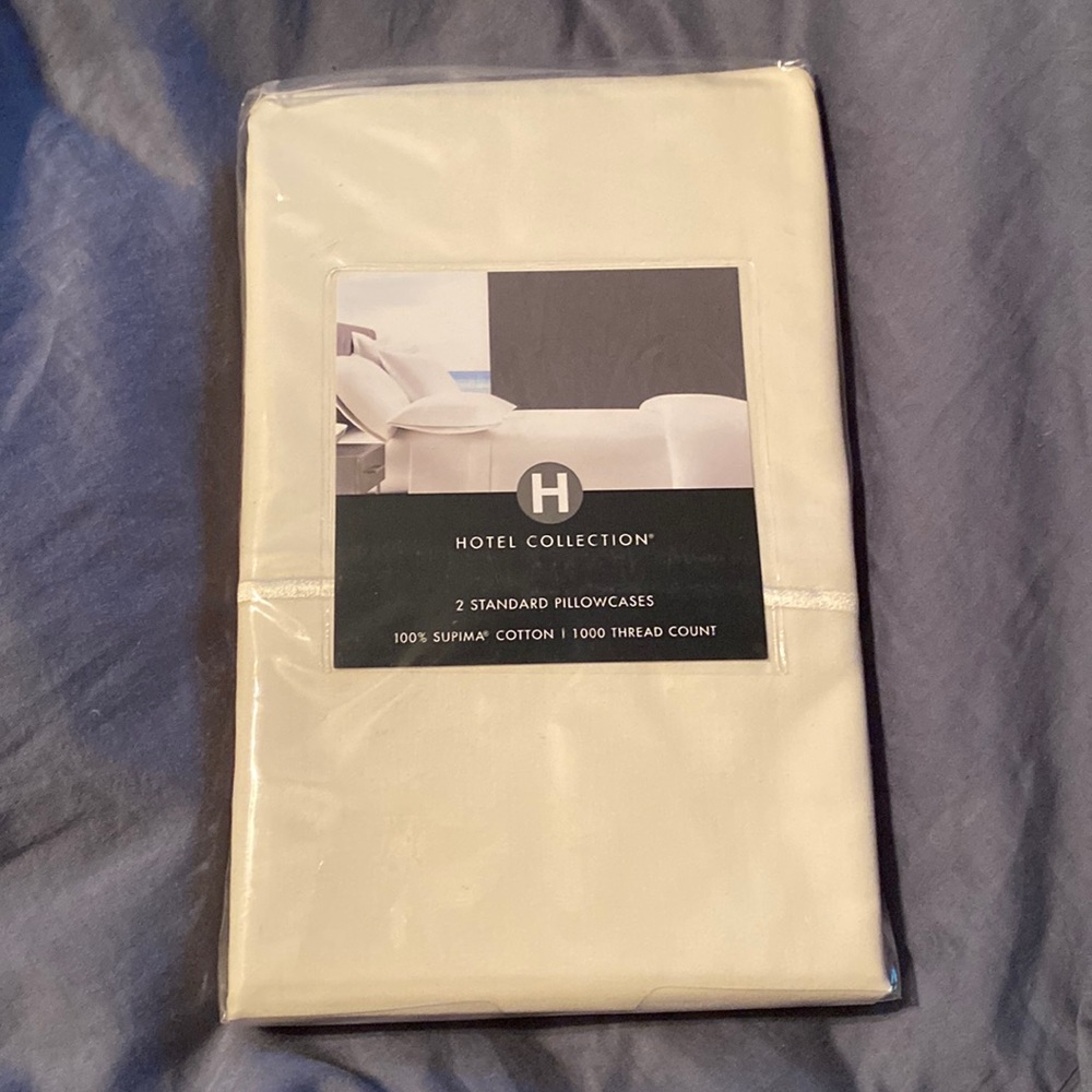 🆕 hotel collection (2) standard pillowcases 🆕